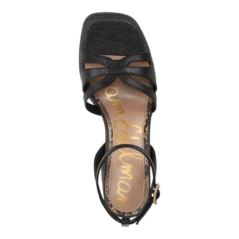 Sam Edelman Women's Reese Strappy Platform Sandals Black Size 11 - Picture 4 of 5